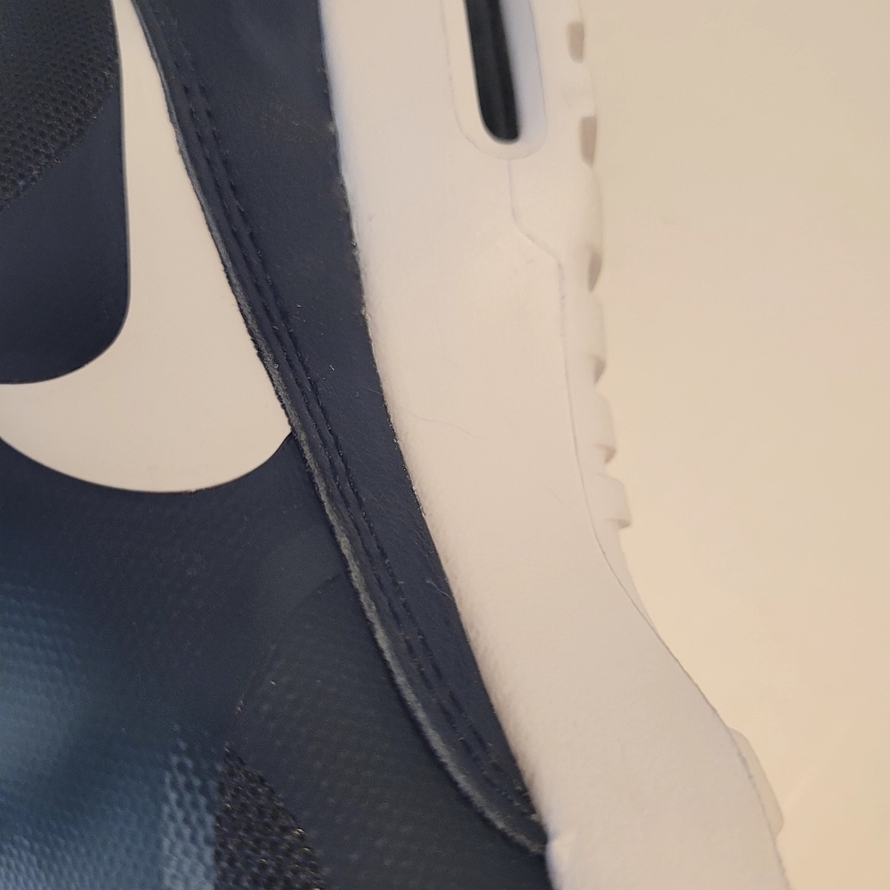 Nike Air Max Thea Women's Shoes - Navy and White - Picture 4 of 5